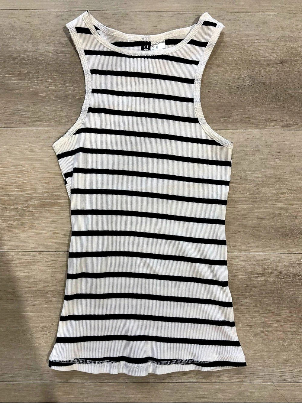H&M Striped Ribbed Tank Top